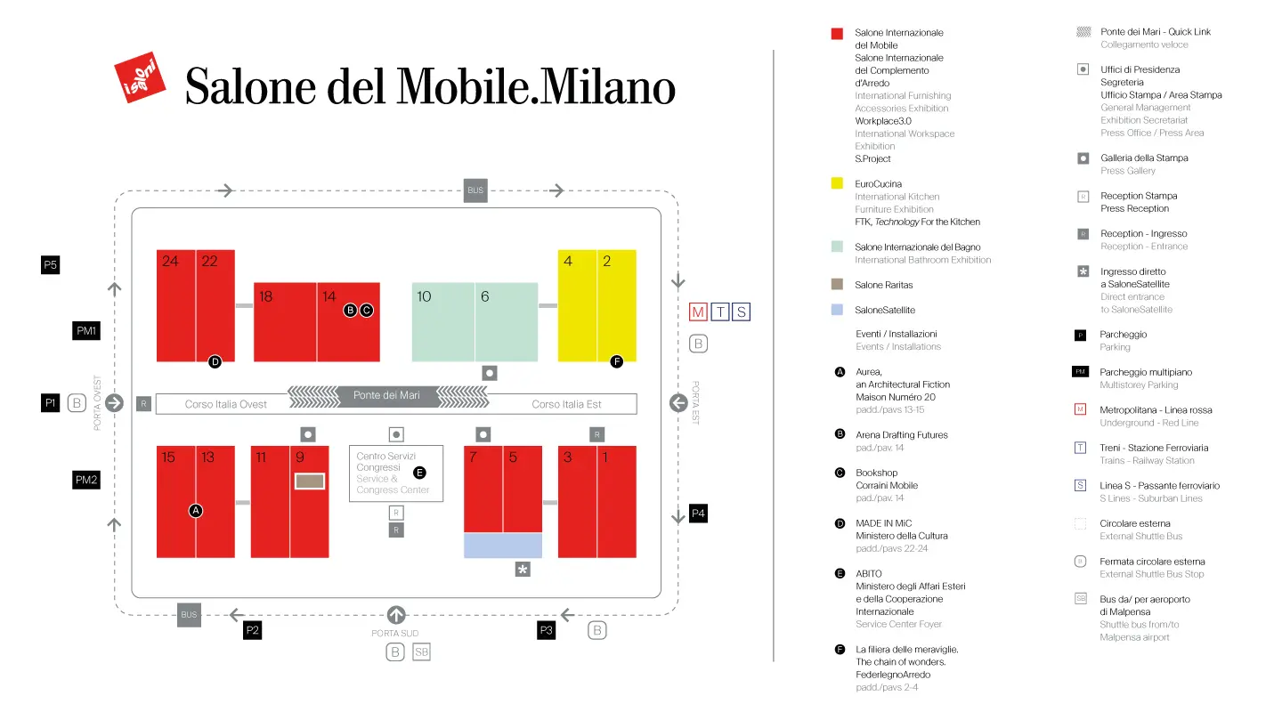 Salone del Mobile.Milano map