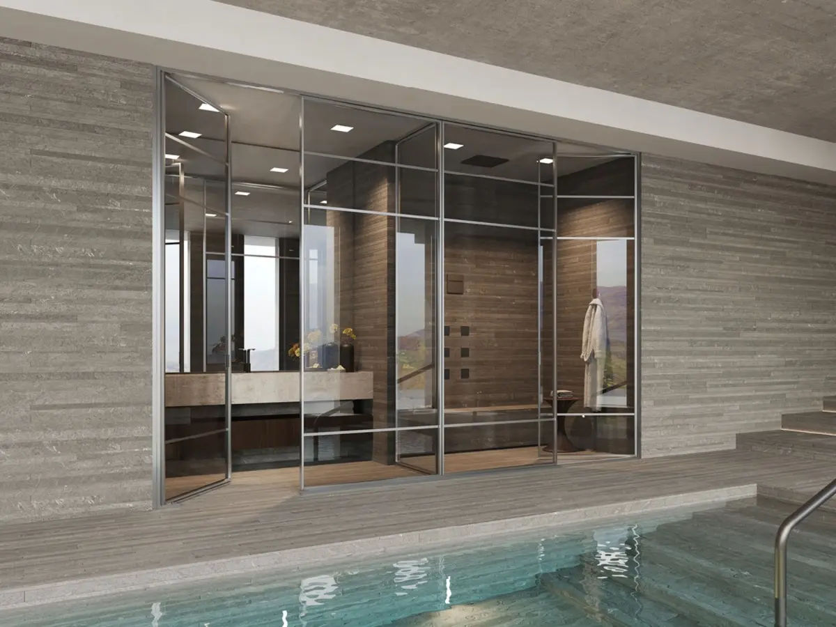 DOMINO - parete bagno che diventa progetto - Vismaravetro