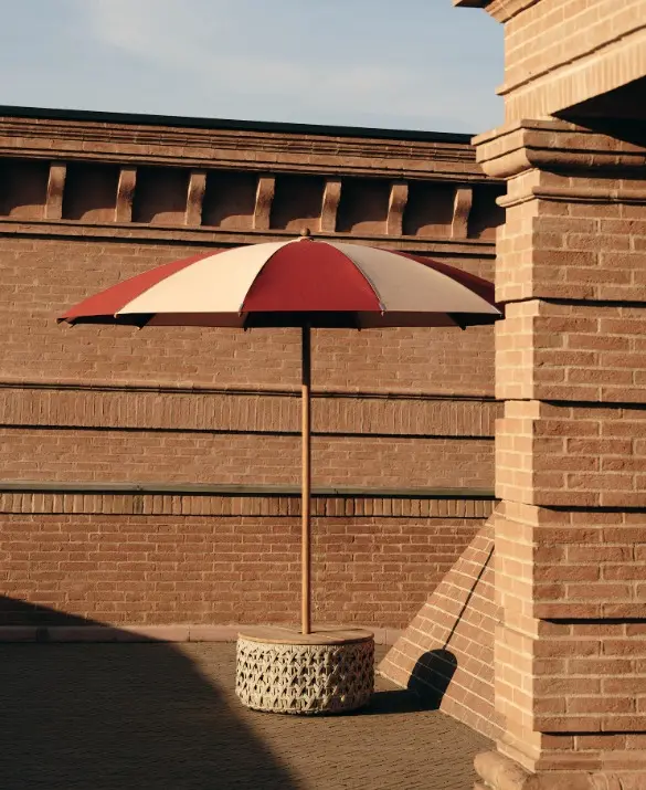 Ombrellone Ginko con base Patio Basket
