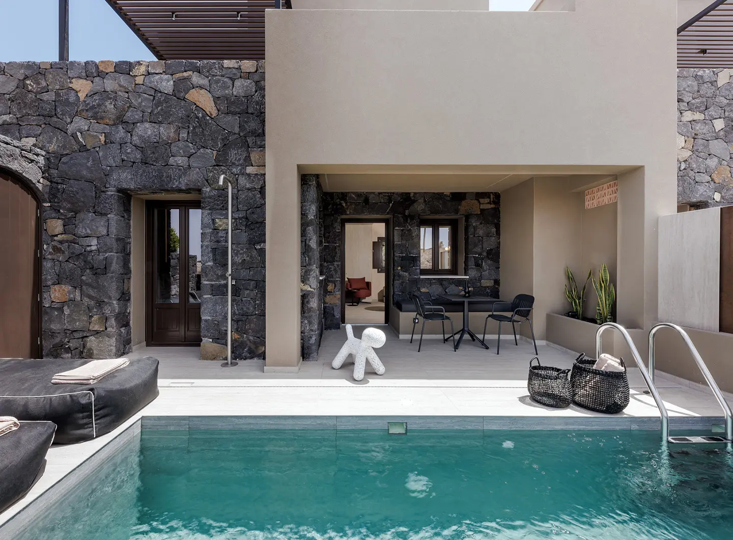 Hidden Hills Hotel, Santorini, Grecia, arredi S.CAB