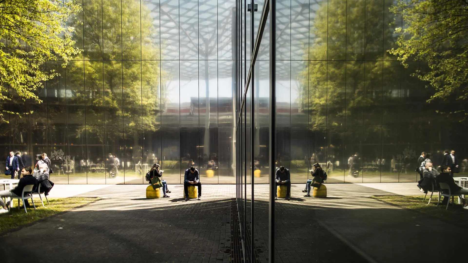 A glimpse of the Salone del Mobile.Milano