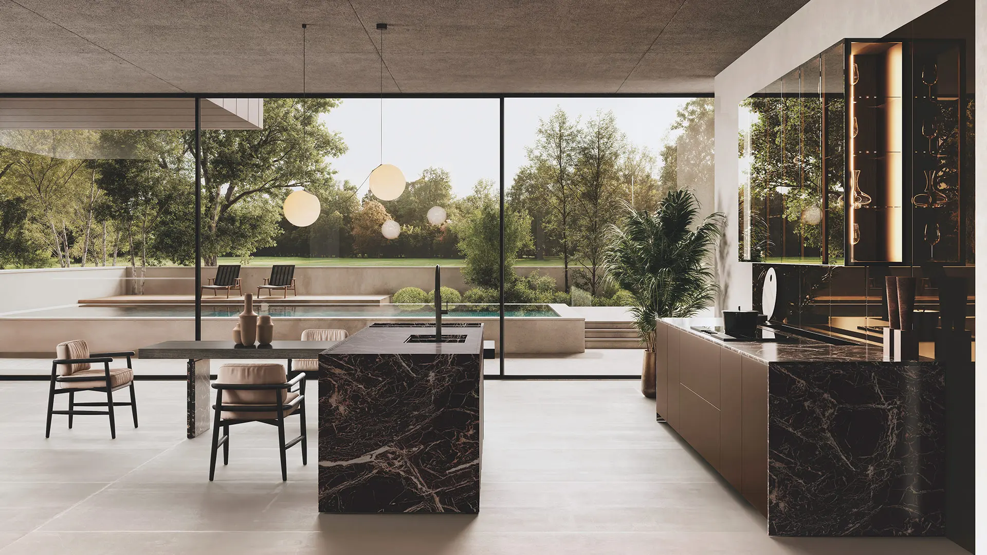 Cucina Bluna Tech Alluminio di Binova