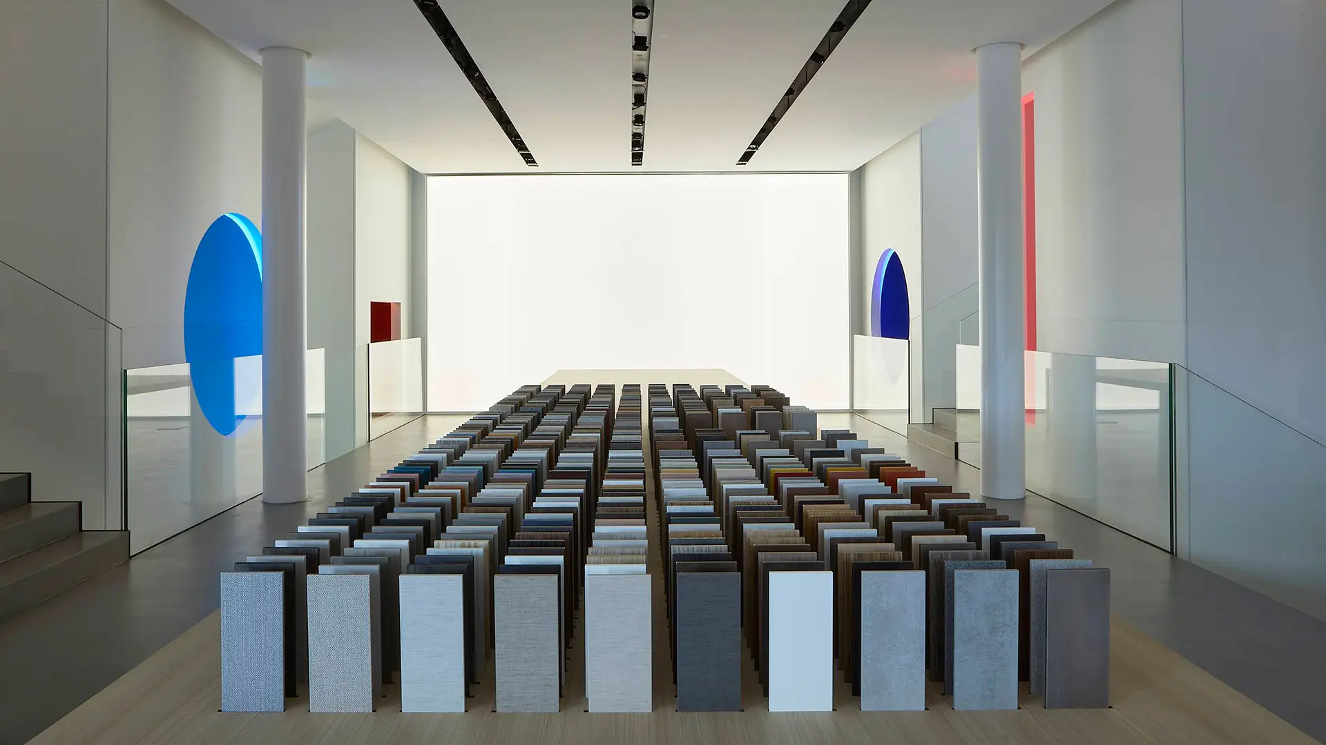 Beyond the Lines concept, coorporate showroom CCube, designed by Lissoni & Partners
