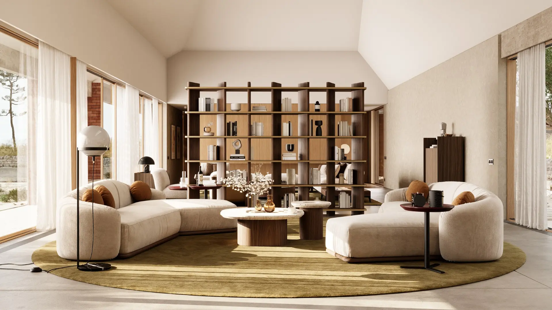 Brown Living room